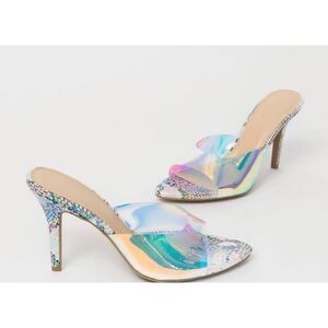 Wild Diva Iridescent‎ Peep-Toe Heels
